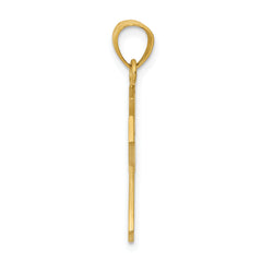 14K Gold Reversible Passion Cross Pendant Elegant Casted Design