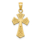 14k Reversible Passion Cross Pendant