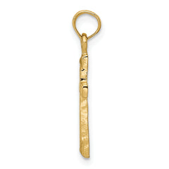 14K Gold Cross Pendant with Solid Cast Design Elegant & Timeless