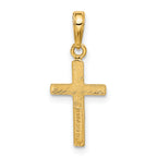 14K Gold Cross Pendant with Solid Cast Design Elegant & Timeless