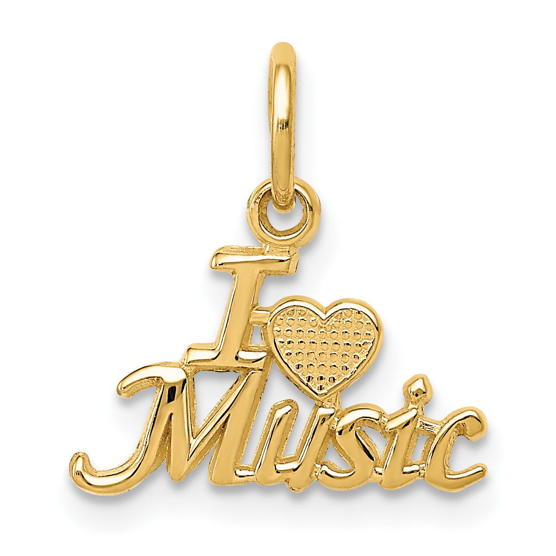 14K I HEART MUSIC Charm Main image
