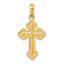 14K Budded Cross Pendant
