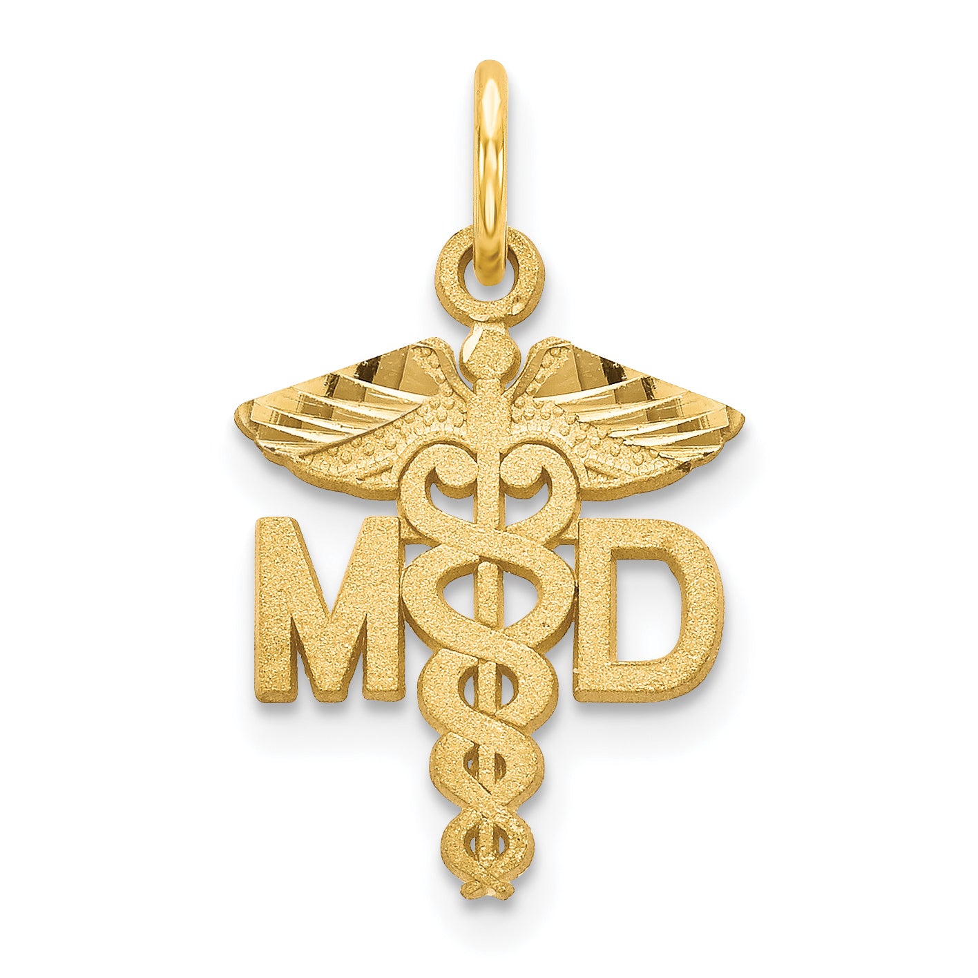 14k M.D. Caduceus Charm Main image