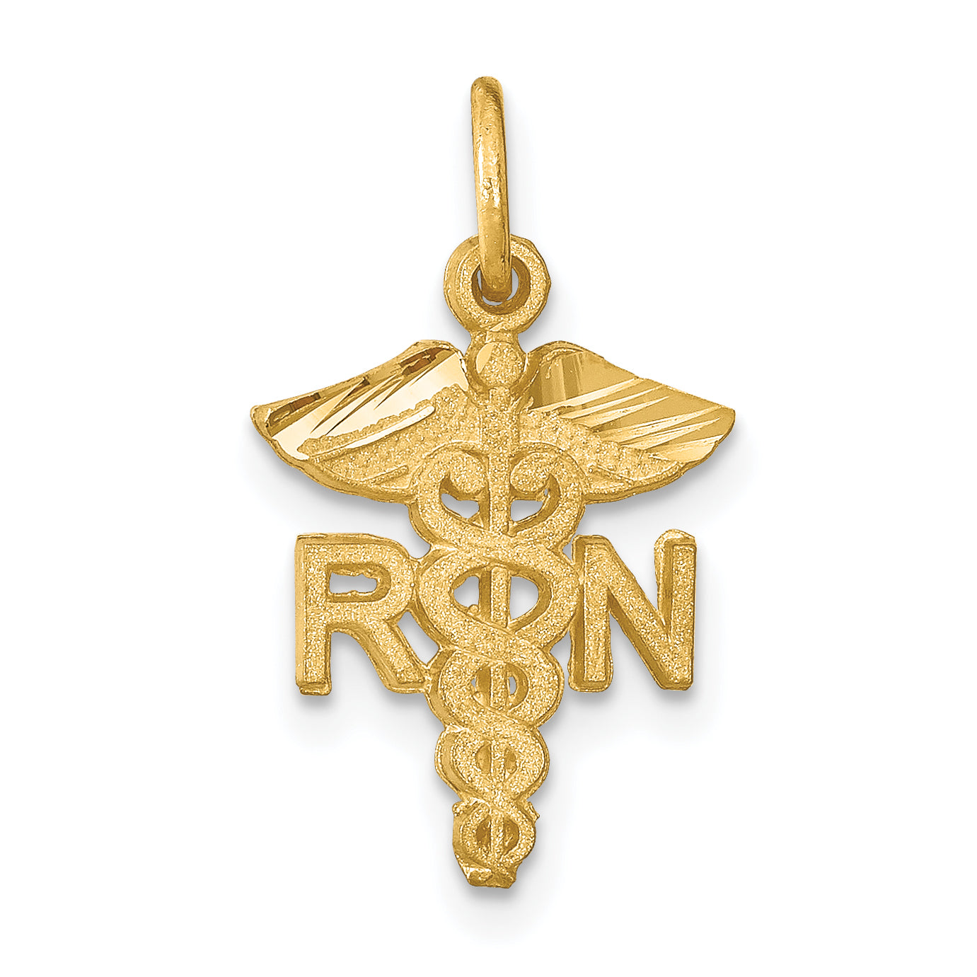 14k RN Nurse Charm Main image