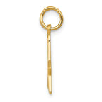 14K Gold Masonic Symbol Charm for Men with Polished Textured Finish