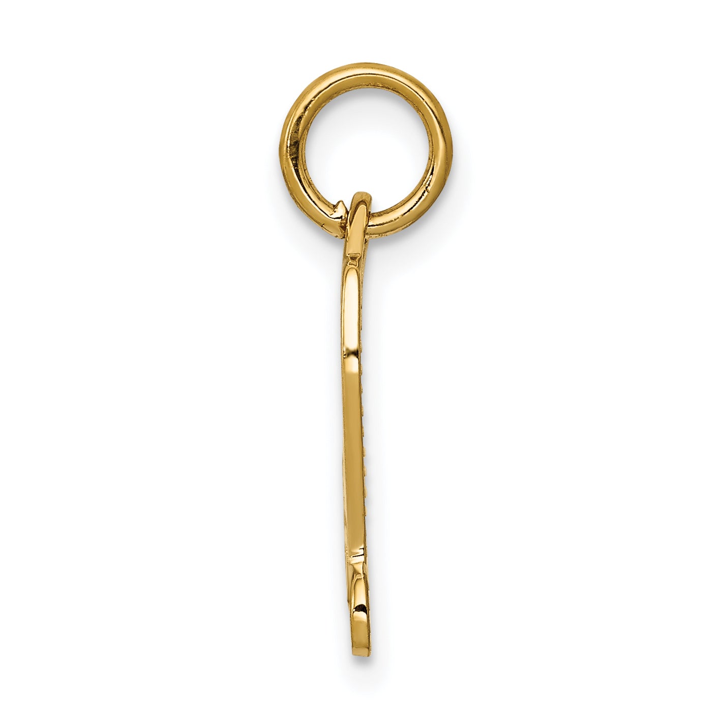 14K Gold Diploma Charm with Flat Back  Elegant Themed Pendant Secondary image