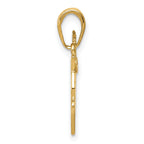 14K Gold Bible with Praying Hands and Cross Pendant Solid, Casted Design