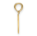 14K Reversible Break apart Mizpah Heart Charm