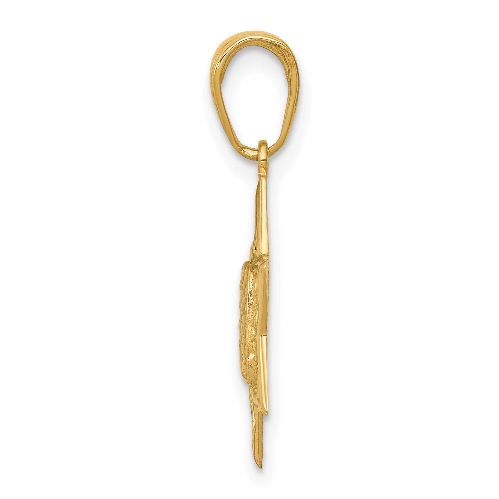 14K Gold Star of David Pendant with Tablets  Elegant Cast Design