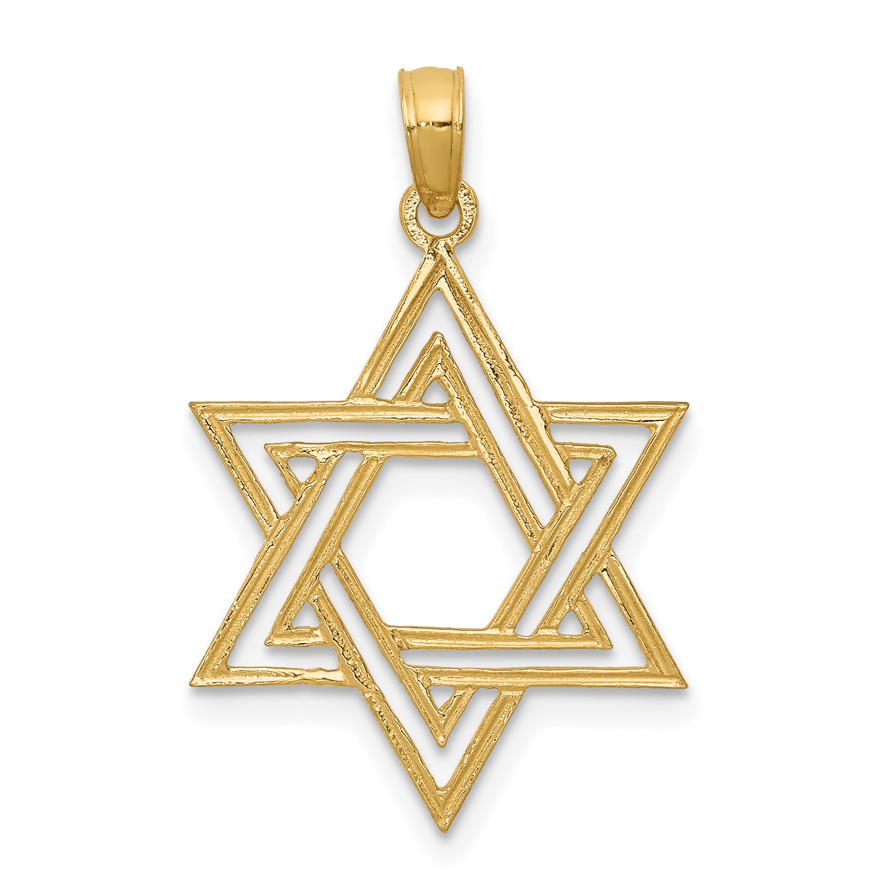 14K Star of David Pendant Main image
