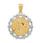 14K w/Rhodium Baptism Pendant
