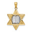 14k Two-tone Star of David Pendant