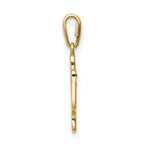 14K Cactus CZ Pendant