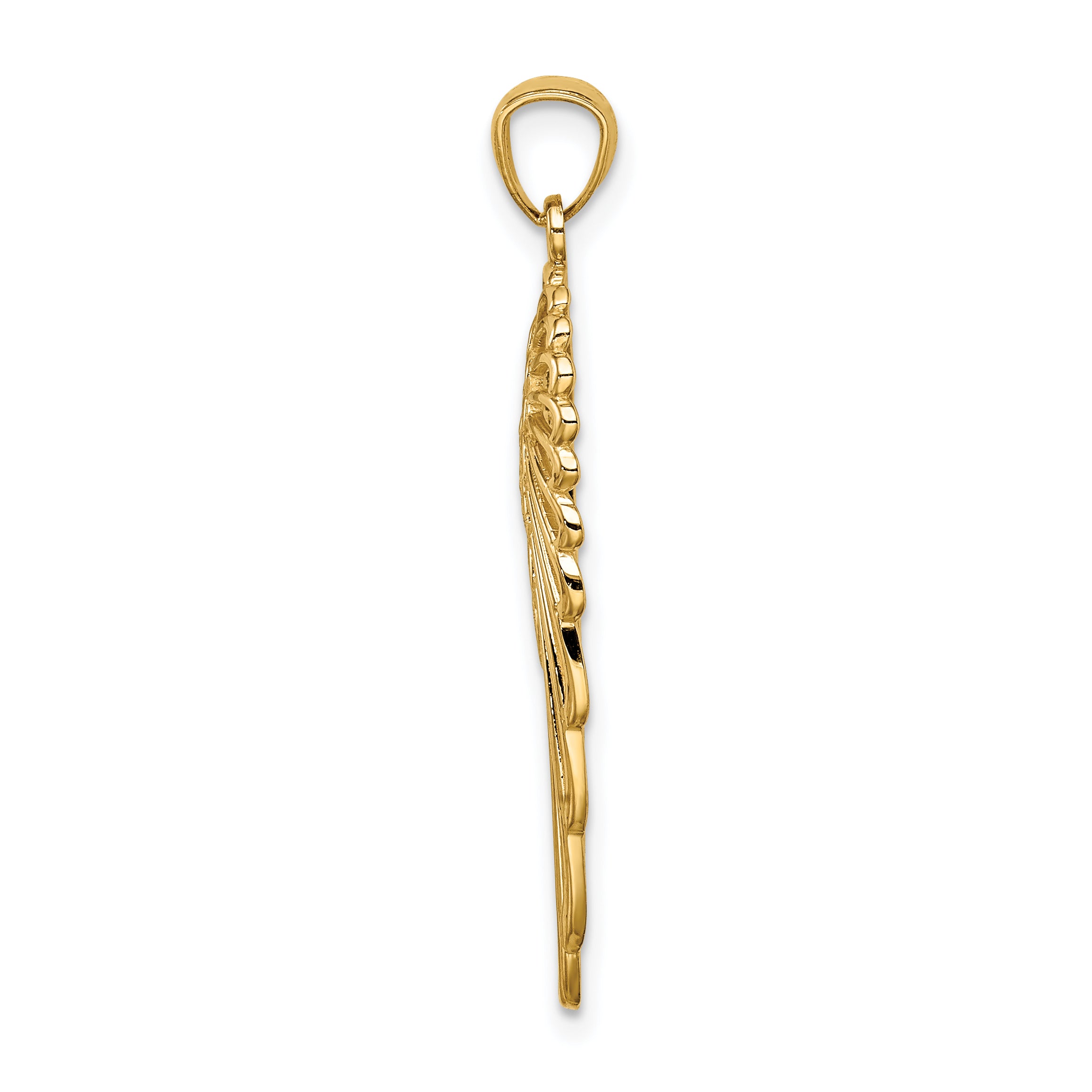14K Angel Wing Pendant Secondary image