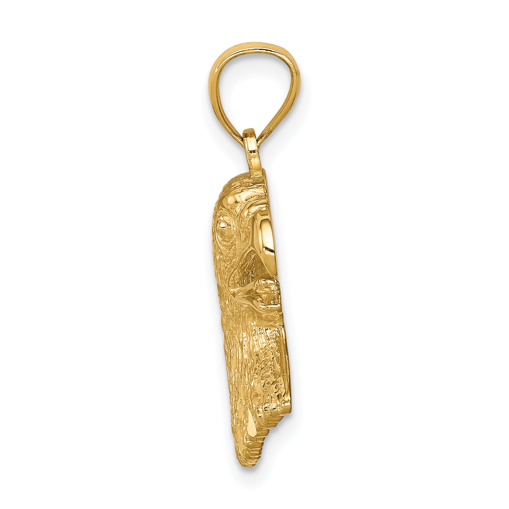 14K Diamond-Cut Eagle Pendant Secondary image