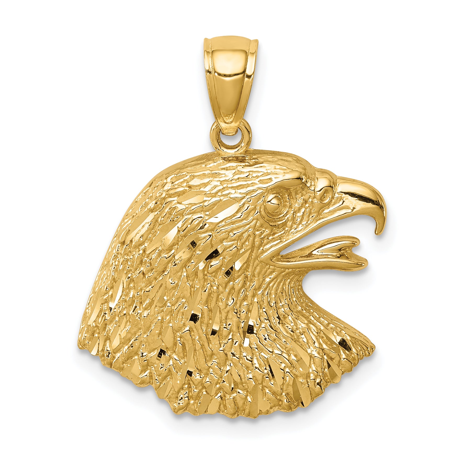 14K Diamond-Cut Eagle Pendant Main image