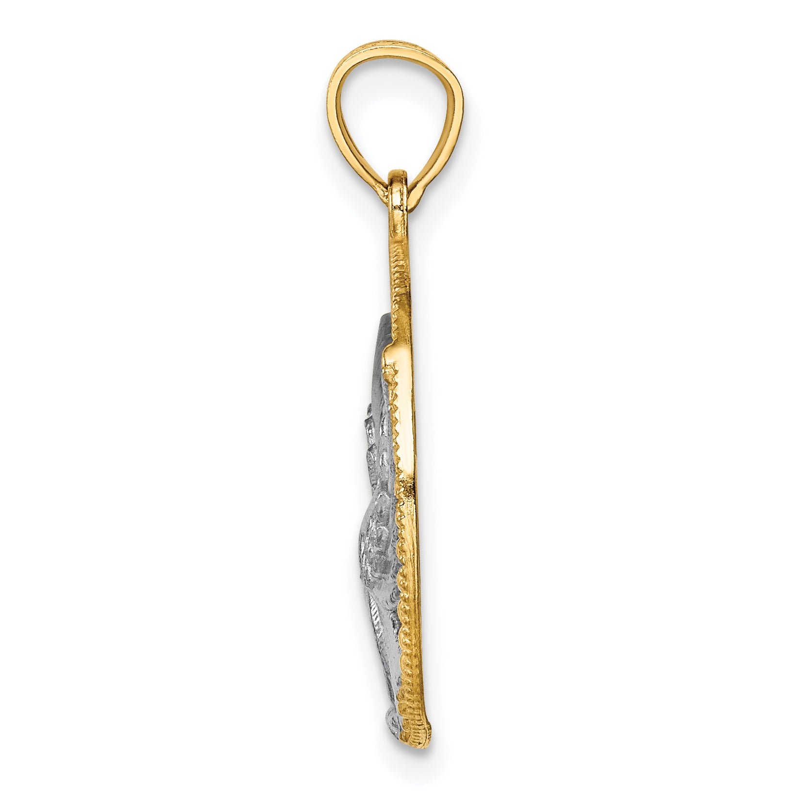 14K w/Rhodium Eagle Pendant Secondary image