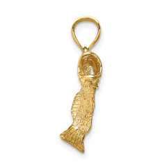 14K Fish Pendant