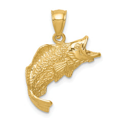 14K Fish Pendant