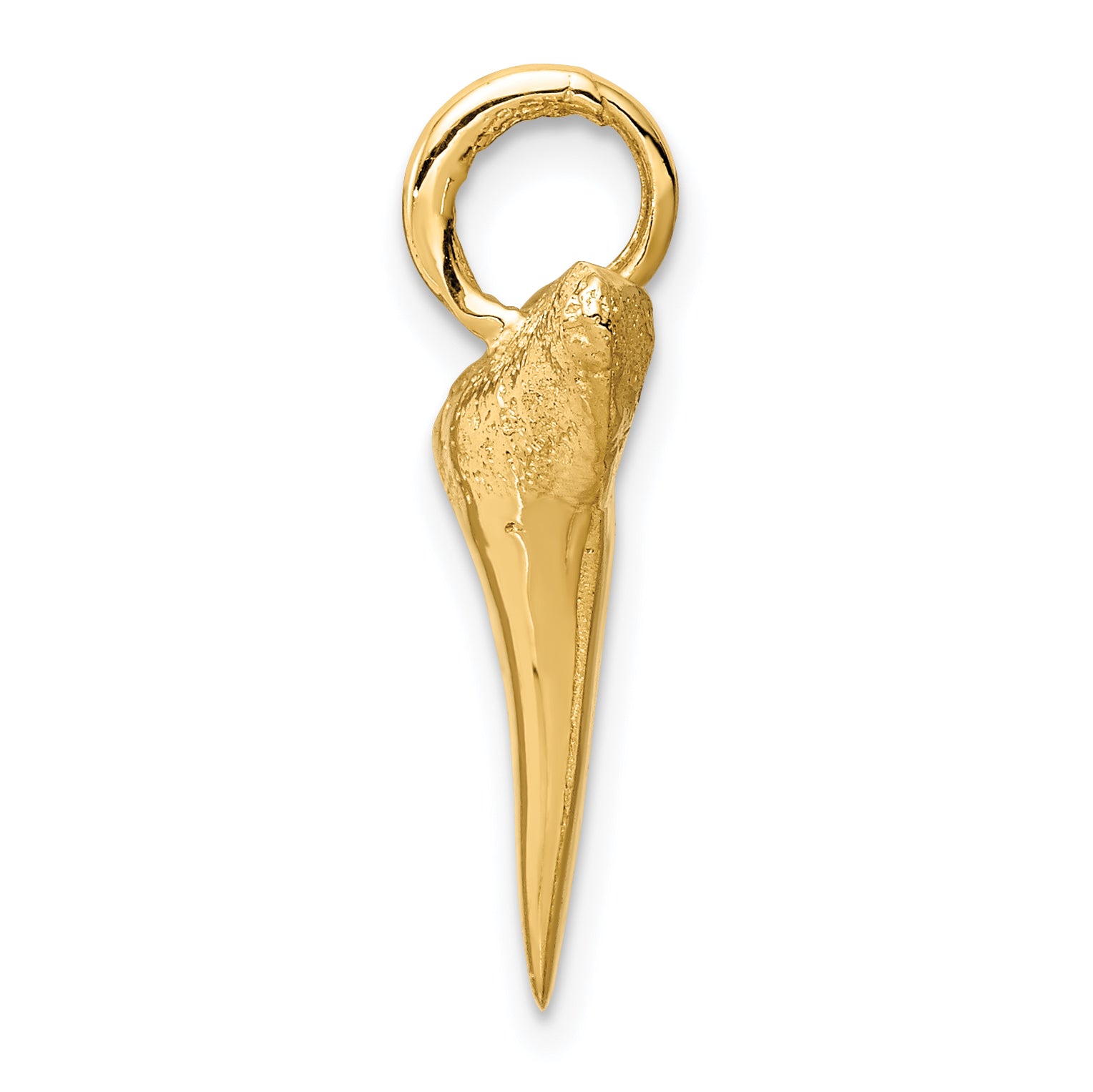 14K Shark Tooth Pendant Secondary image