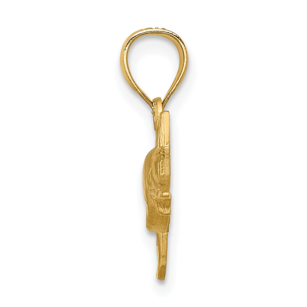 14K D/C Marlin Pendant