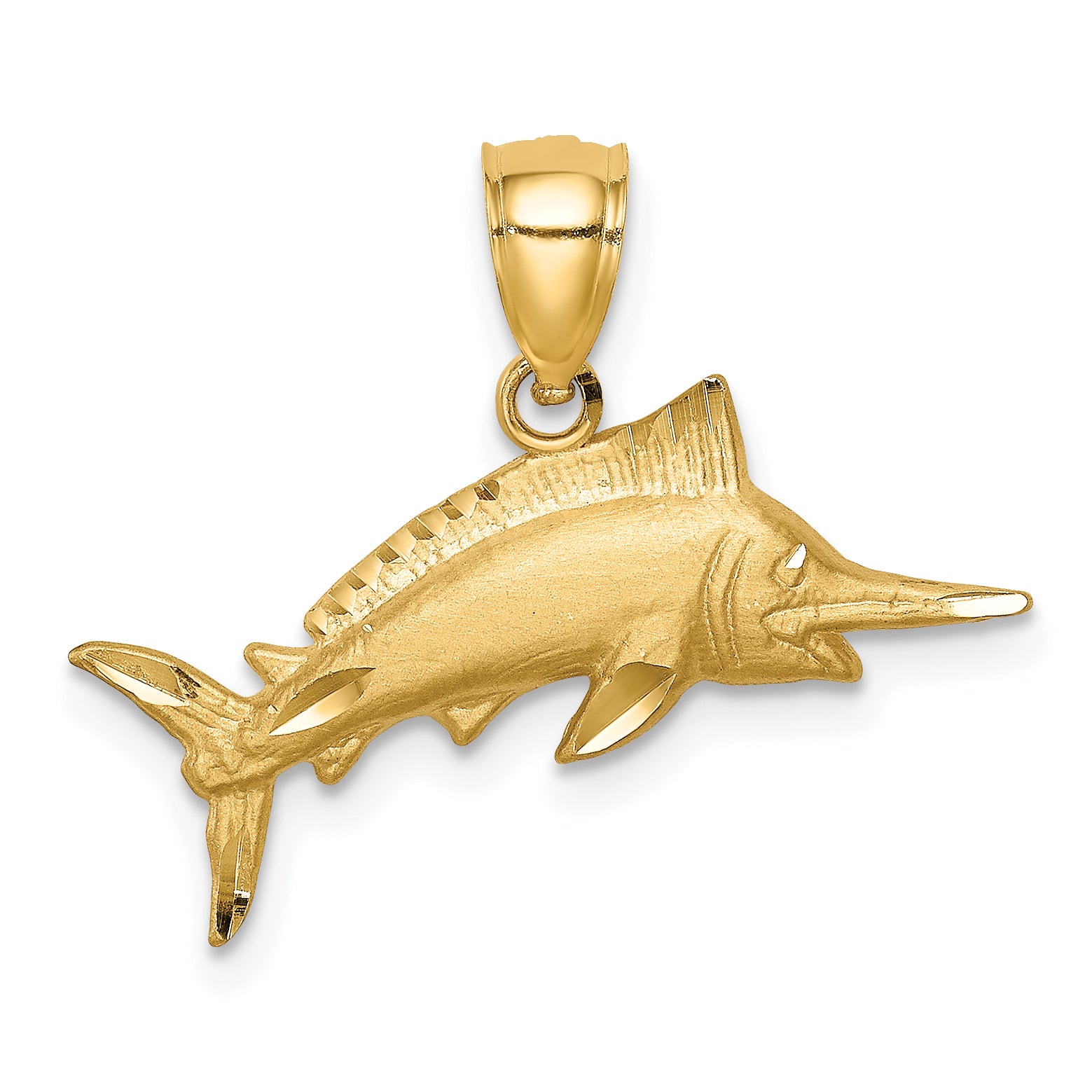 14K D/C Marlin Pendant Main image