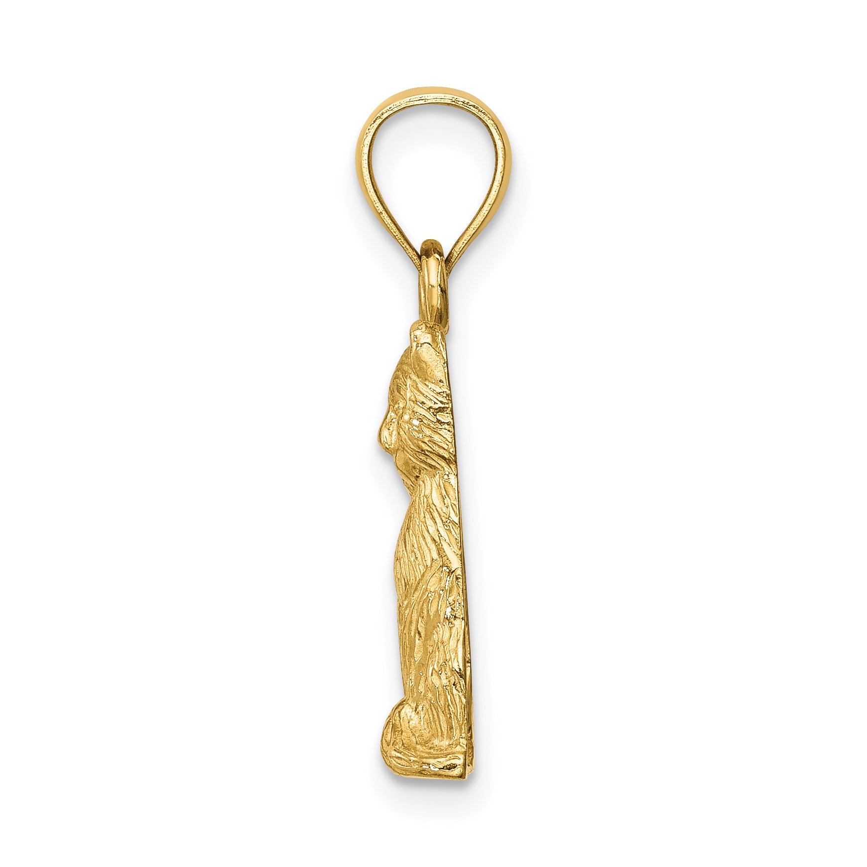 14K Cat Pendant Secondary image