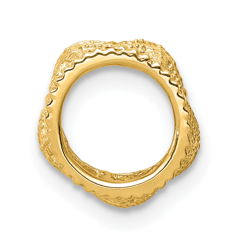 14K Polished Starfish Slide Secondary image