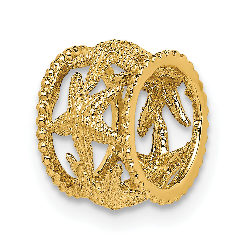 14K Polished Starfish Slide Main image