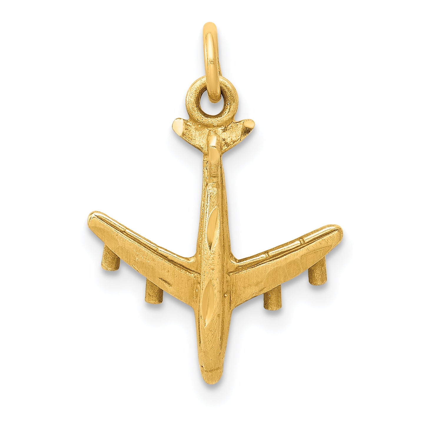 14k 3-D Airplane Charm Main image