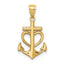 14K Anchor with Heart Pendant