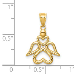 14K Angel Pendant