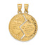 14K Break-apart Mizpah Pendant