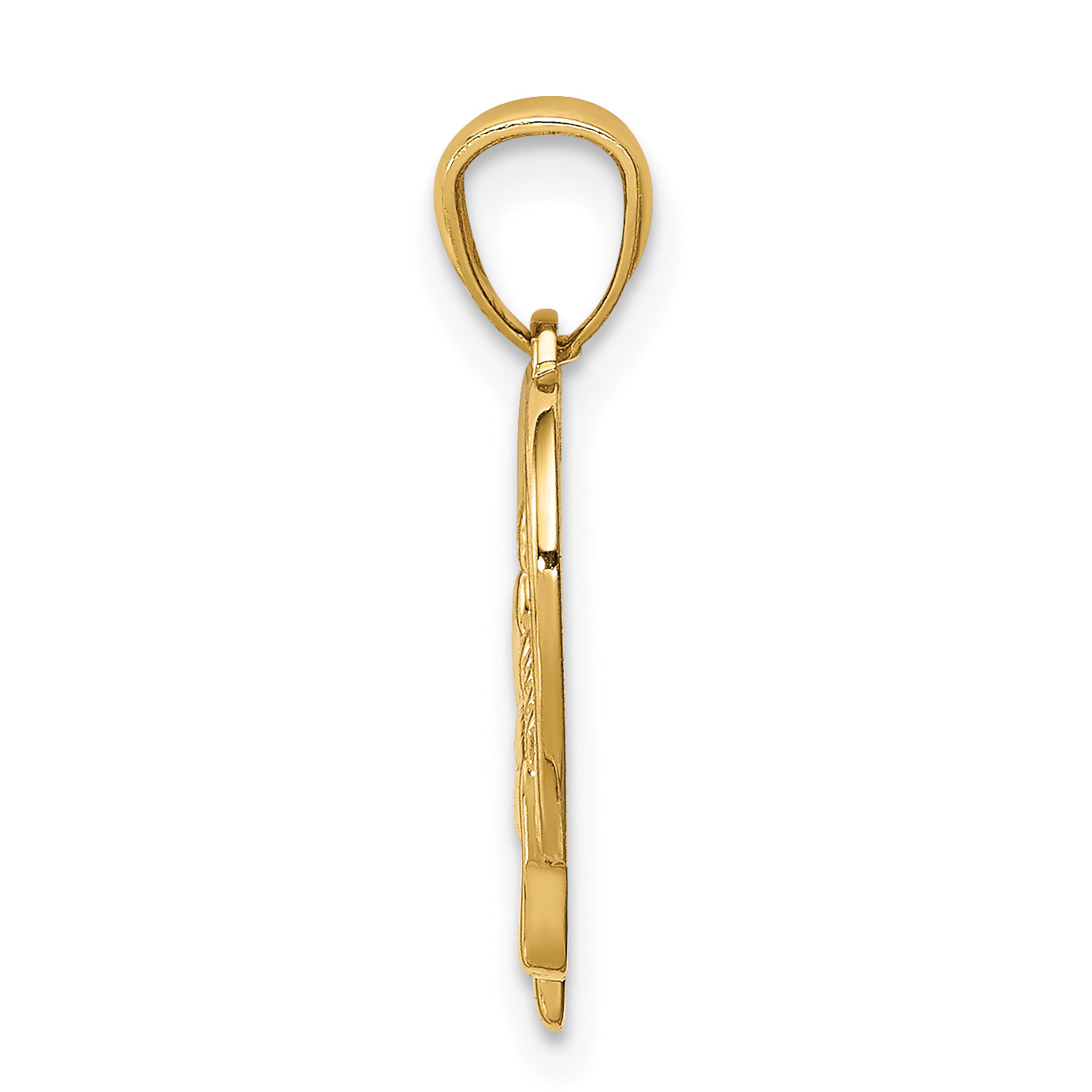 14K Baby Feet in a Heart Pendant Secondary image