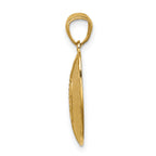 14K Football Pendant