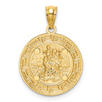 14K w/ Rhodium St. Christopher Medal