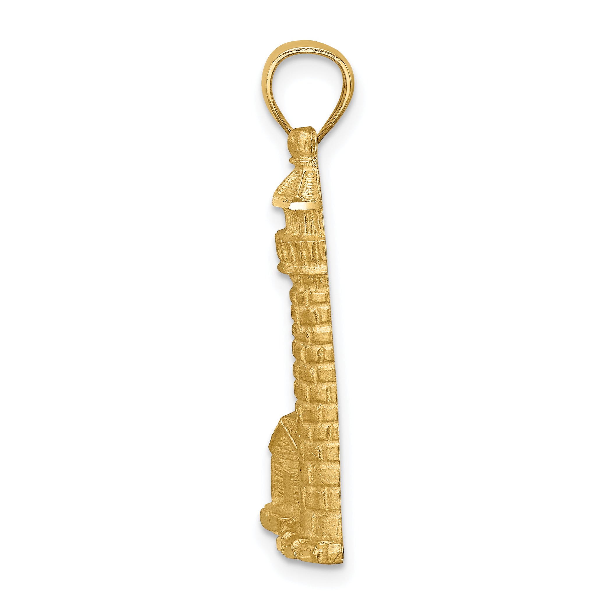 14K Brushed D/C Lighthouse Pendant Secondary image