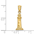 14K Lighthouse Pendant