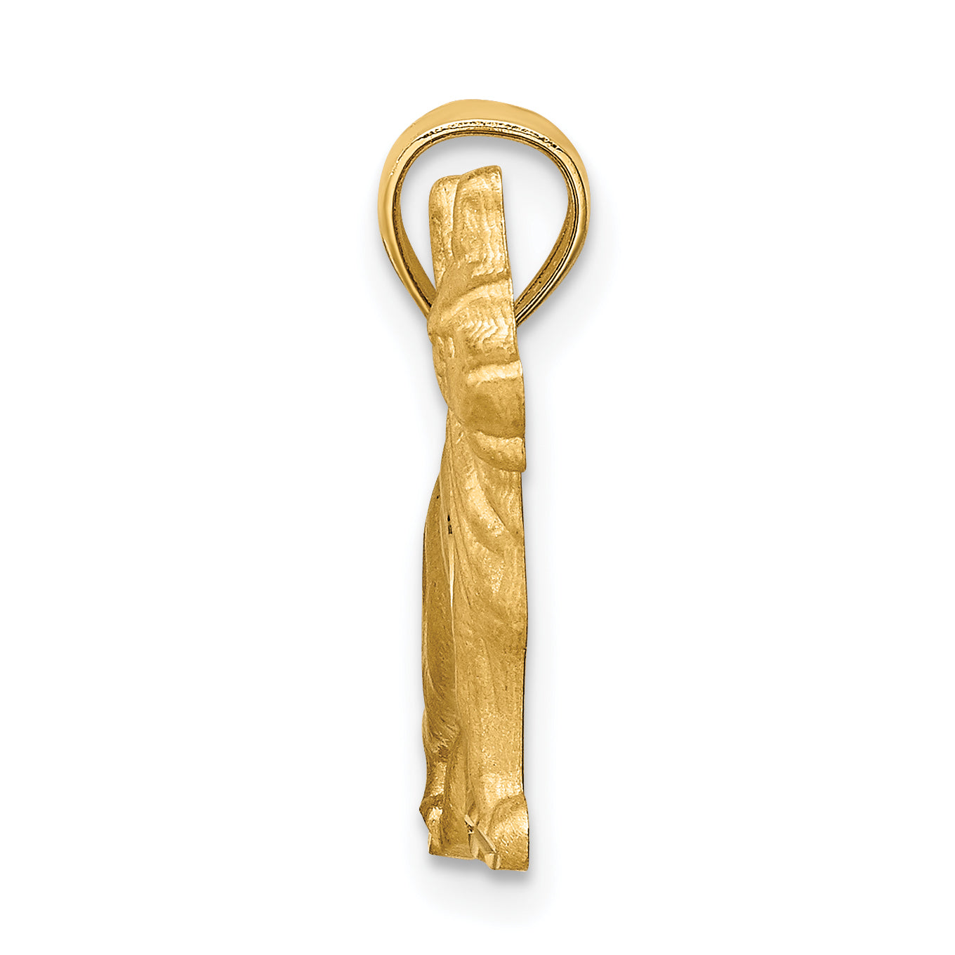14K Diamond-cut German Shepherd Pendant Secondary image