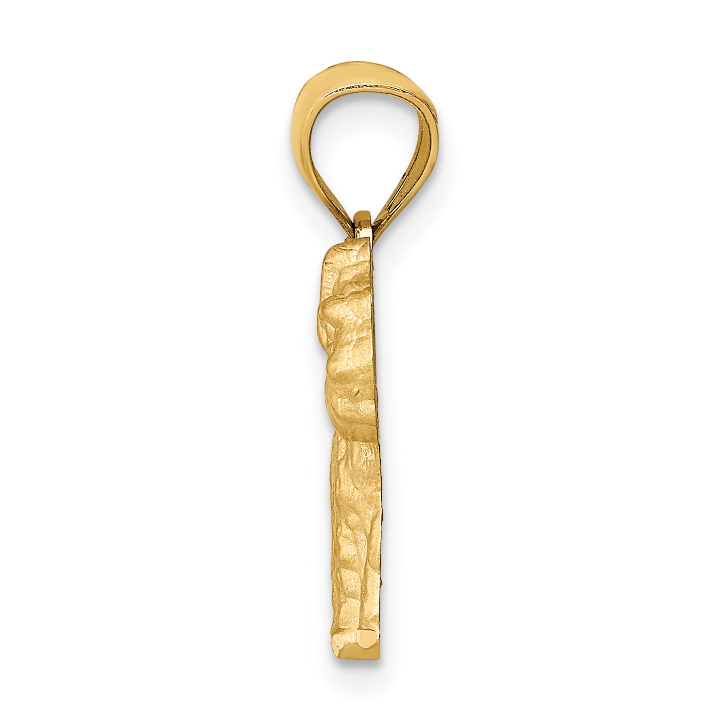 14K Diamond-cut Mini Schnauzer Pendant Secondary image
