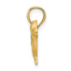14K Diamond-cut Dachshund Pendant