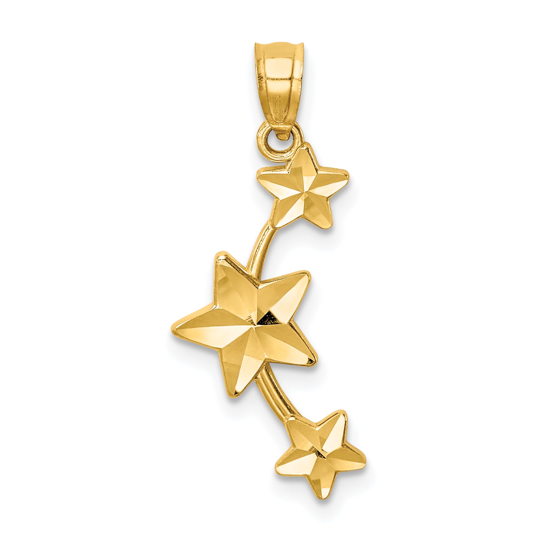 14K D/C Stars Pendant Main image