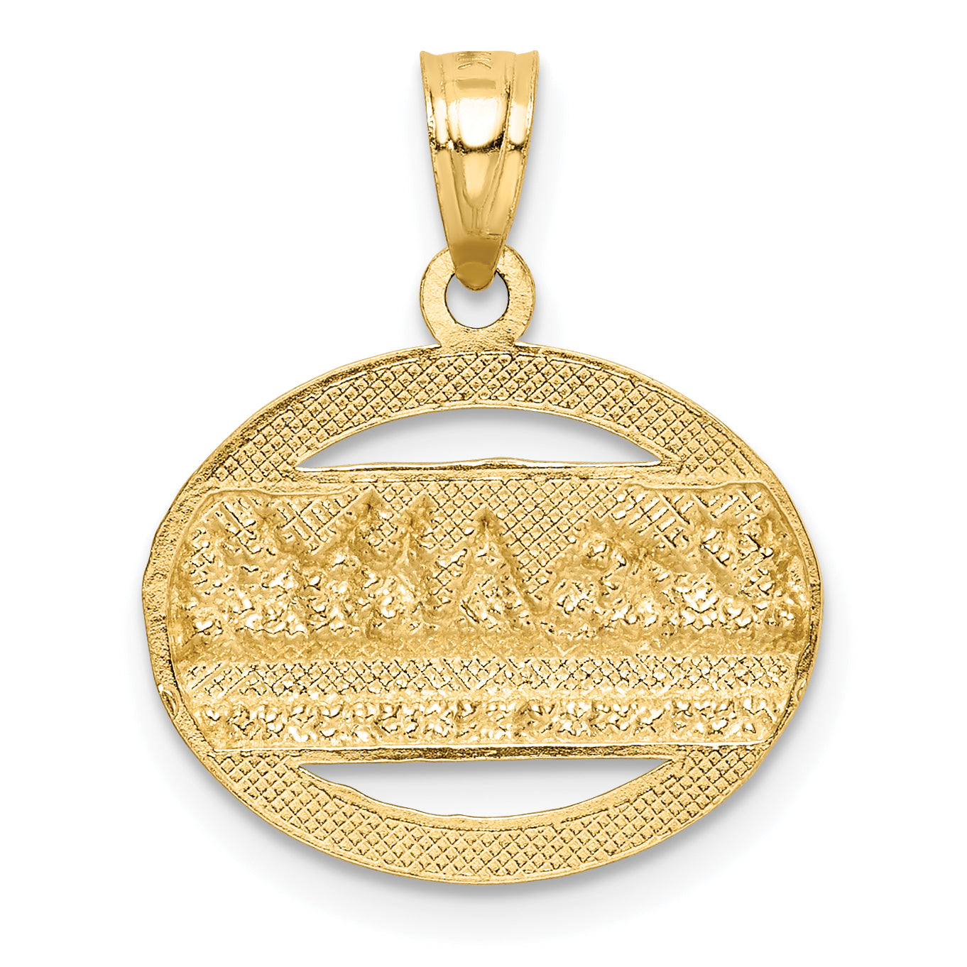 14K w/Rhodium The Last Supper Pendant