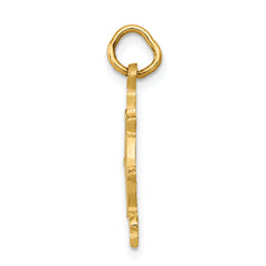 14K Gold Men's Ships Wheel Charm  Solid, Themed Nautical Pendant