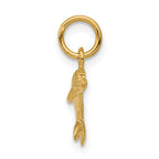 14K Gold Dolphin Pendant with Polished Finish Elegant and Themed Charm