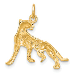 14K Gold Men's Cheetah Charm  Bold and Detailed Design