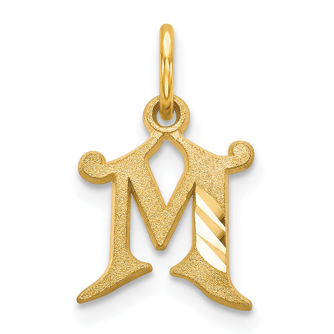 14k Letter M Initial Charm Main image