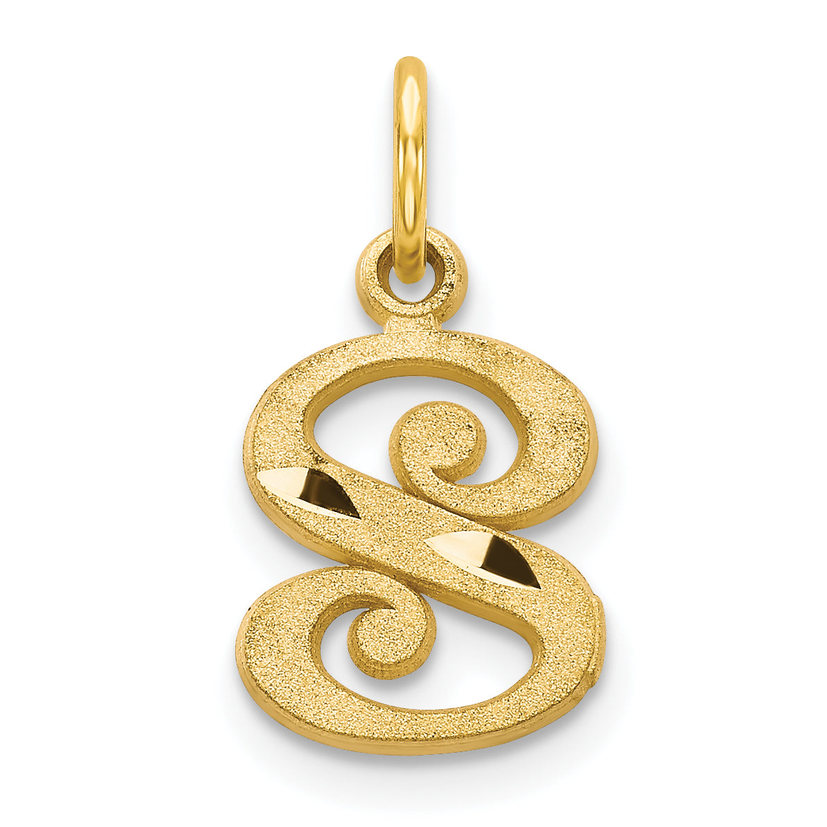 14k Letter S Initial Charm Main image