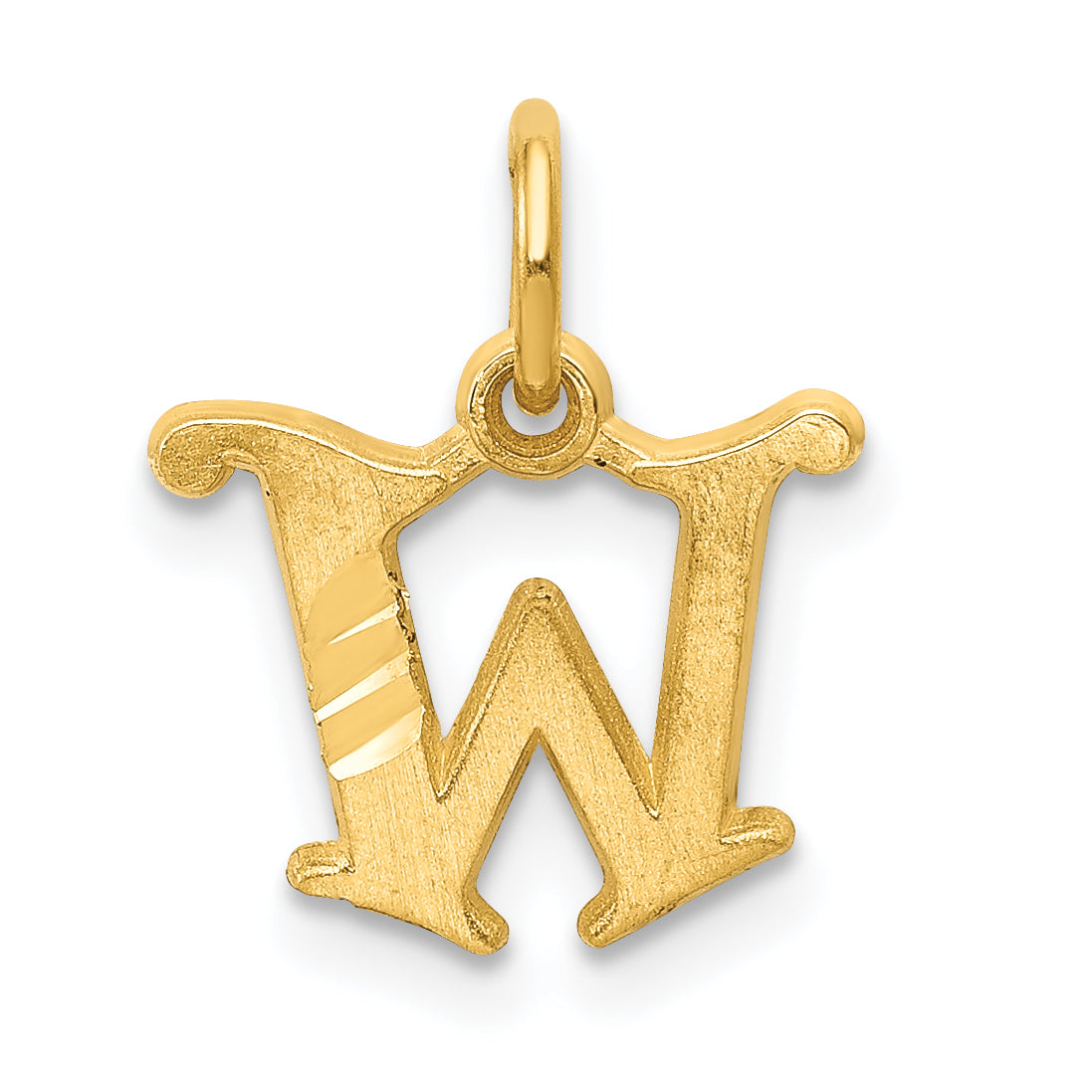 14k Letter W Initial Charm Main image