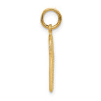 14K Gold Basketball in Net Charm for Men with Polished Finish